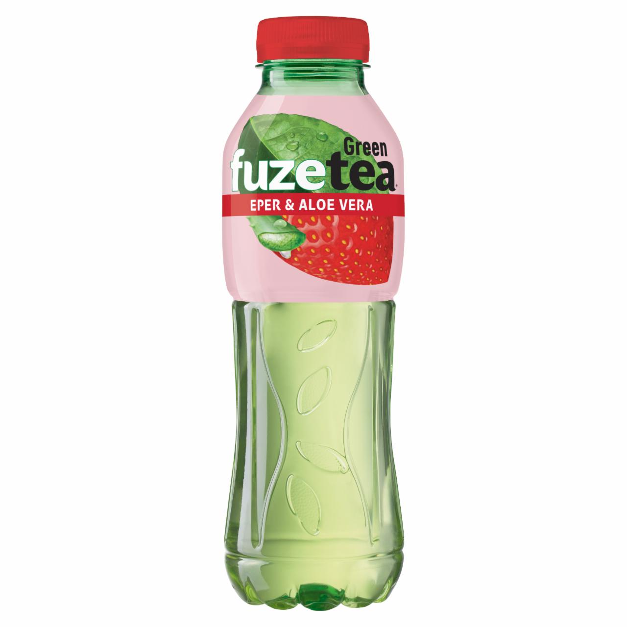 Képek - FUZETEA szénsavmentes eper-aloe vera ízű üdítőital cukorral és édesítőszerrel 500 ml