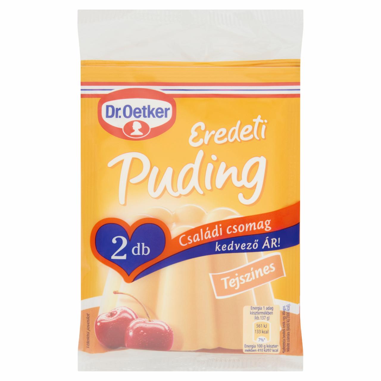 Képek - Dr. Oetker Eredeti Puding tejszínes pudingpor 2 x 40 g