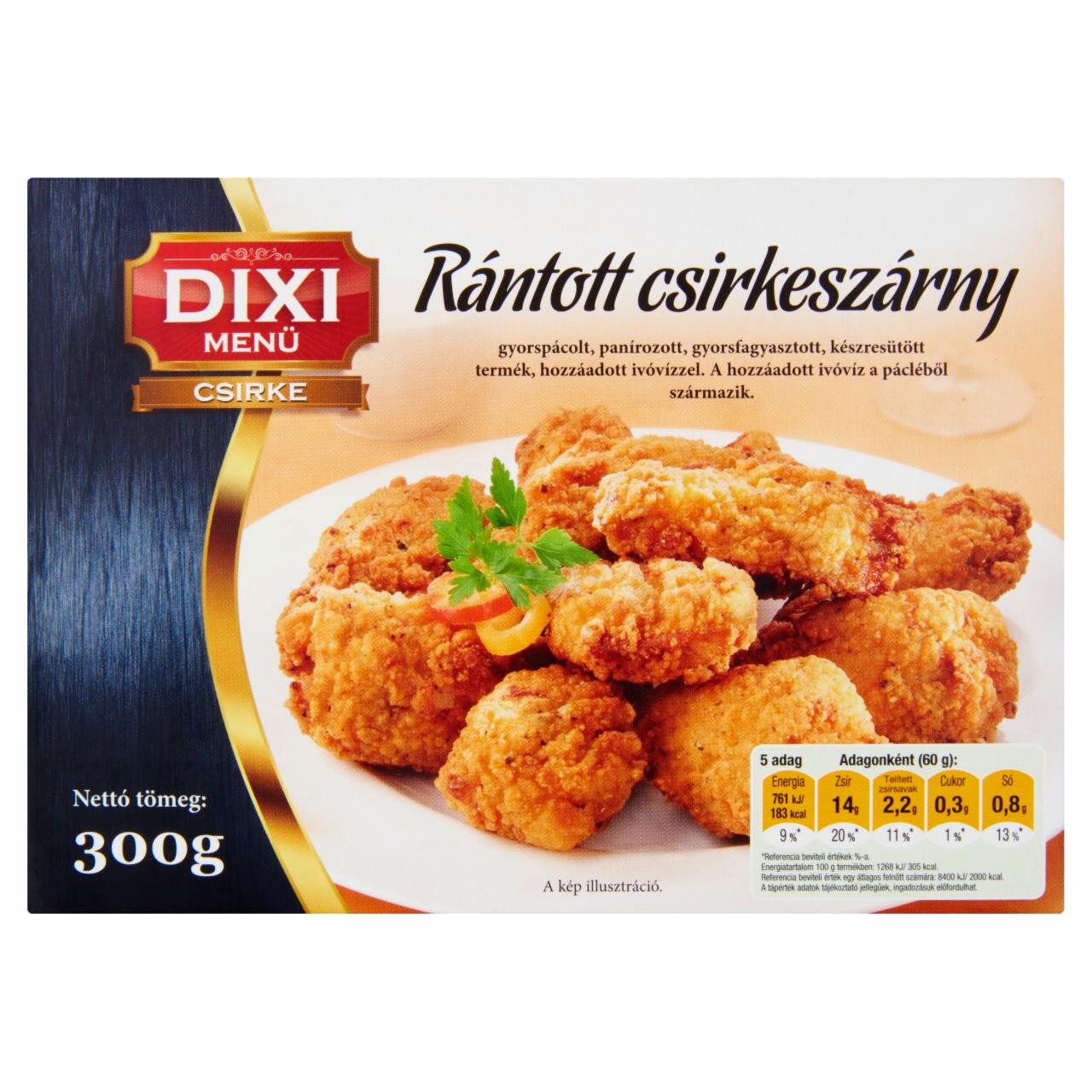 Képek - Dixi Menü Csirke gyorsfagyasztott rántott csirkeszárny 300 g