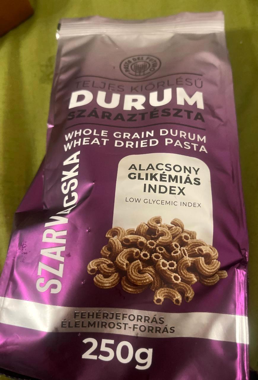 Képek - Pasta del Futuro szarvacska teljes kiőrlésű durum száraztészta 250 g