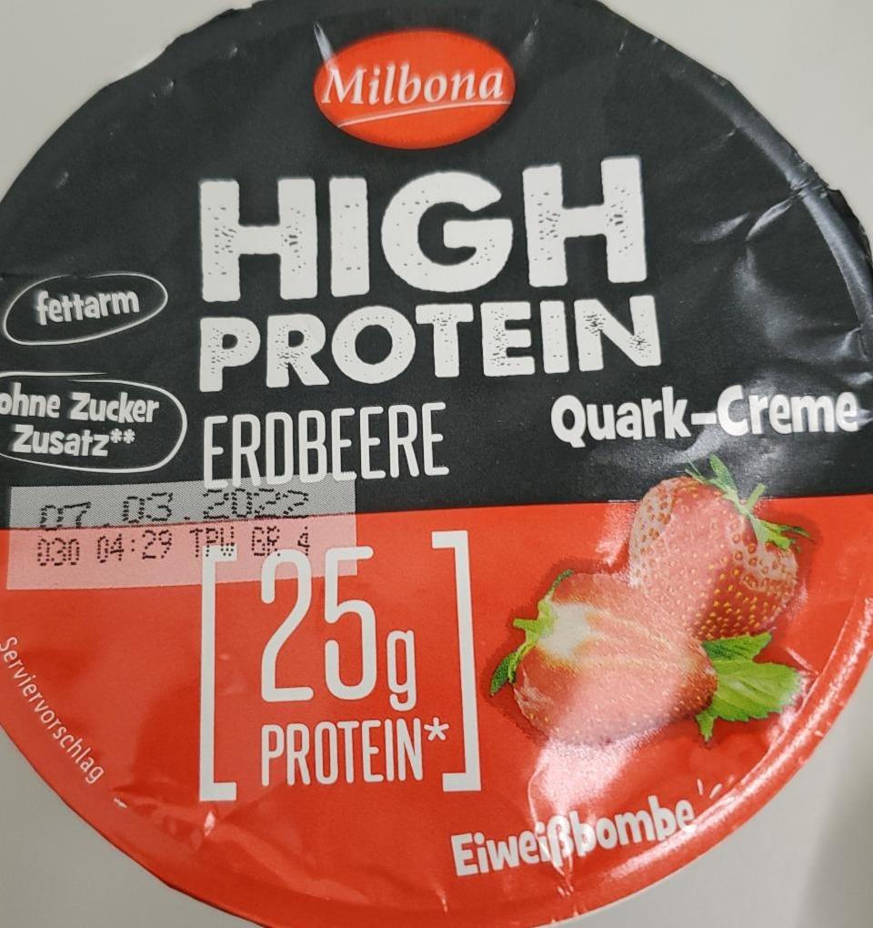 Képek - High protein strawberry quark Milbona