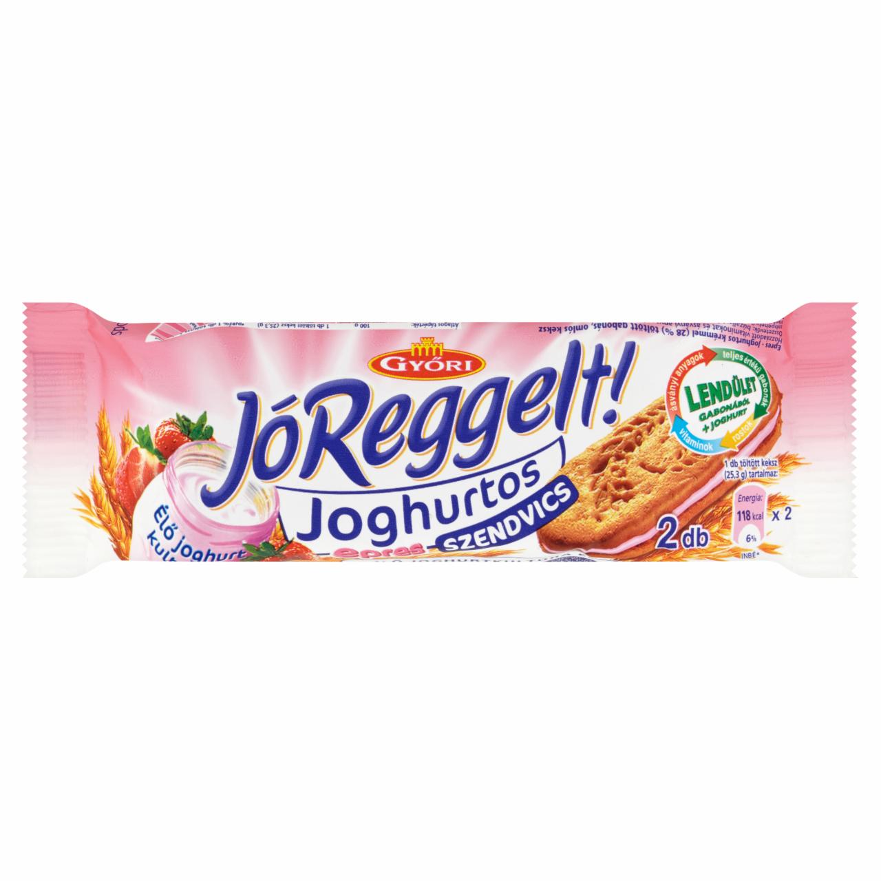 Képek - Győri Jó Reggelt! epres joghurtos szendvics 2 db 50,6 g