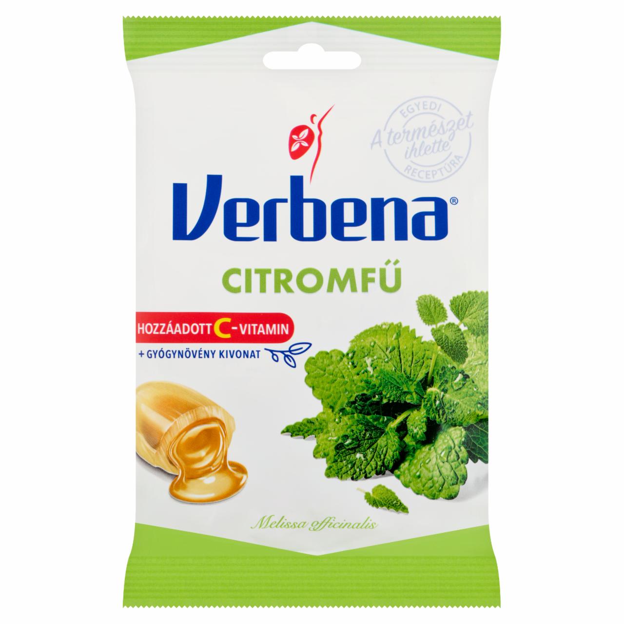 Képek - Verbena töltött keménycukorka citromfű kivonattal és C-vitaminnal 60 g