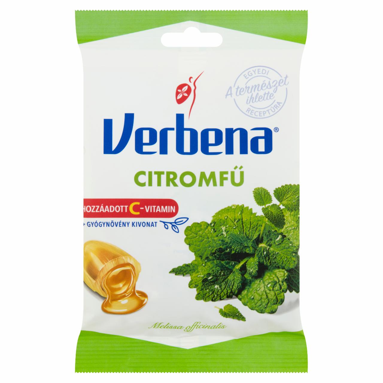 Képek - Verbena töltött keménycukorka citromfű kivonattal és C-vitaminnal 60 g