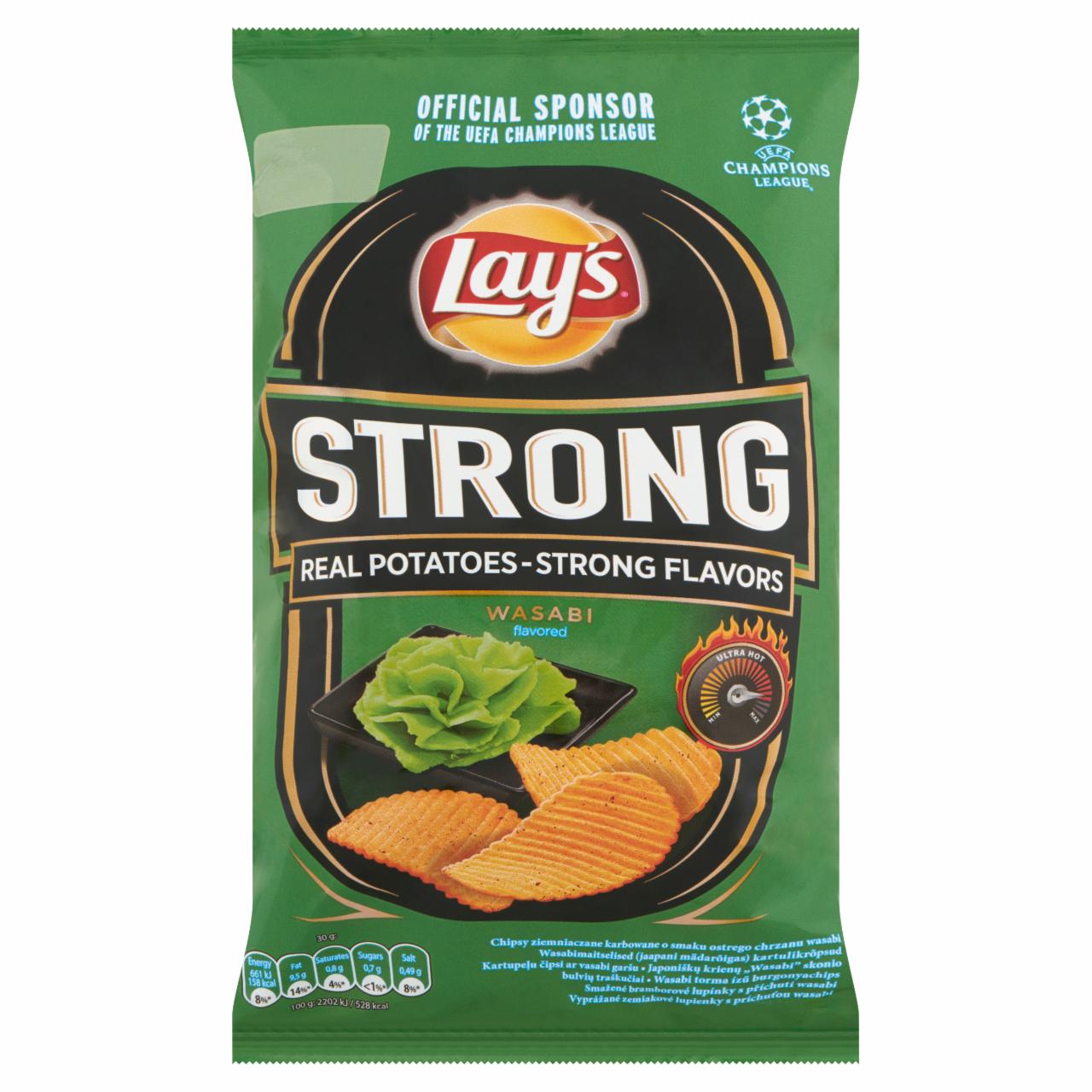 Képek - Lay's Strong wasabi torma ízű burgonyachips 65 g