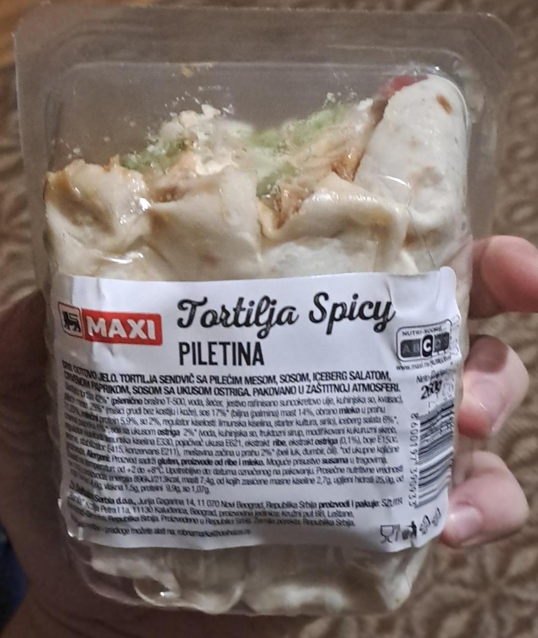 Képek - Tortilja spicy piletina Maxi
