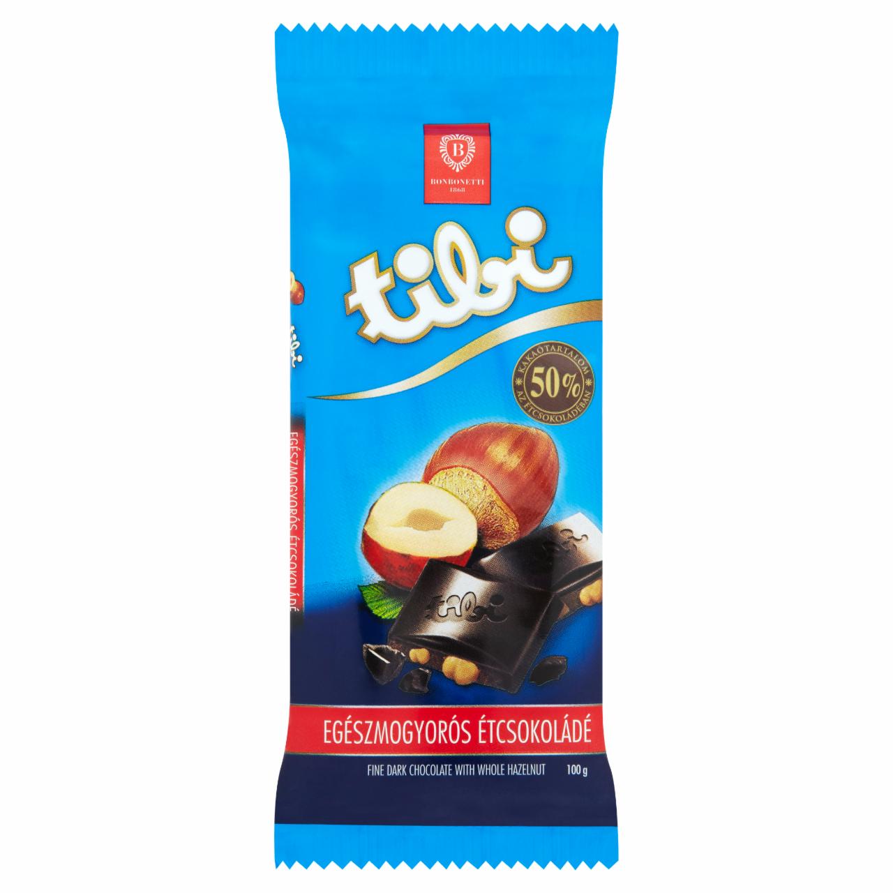 Képek - Tibi egészmogyorós étcsokoládé 100 g