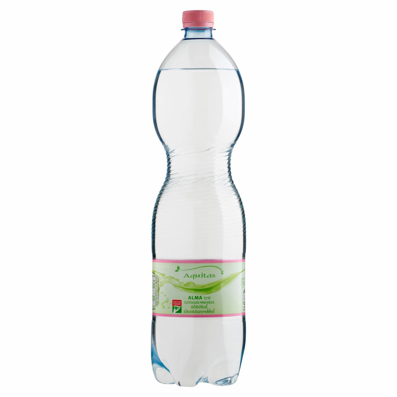 Képek - Aquitas energiamentes alma ízű szénsavmentes üdítőital édesítőszerekkel 1,5 l