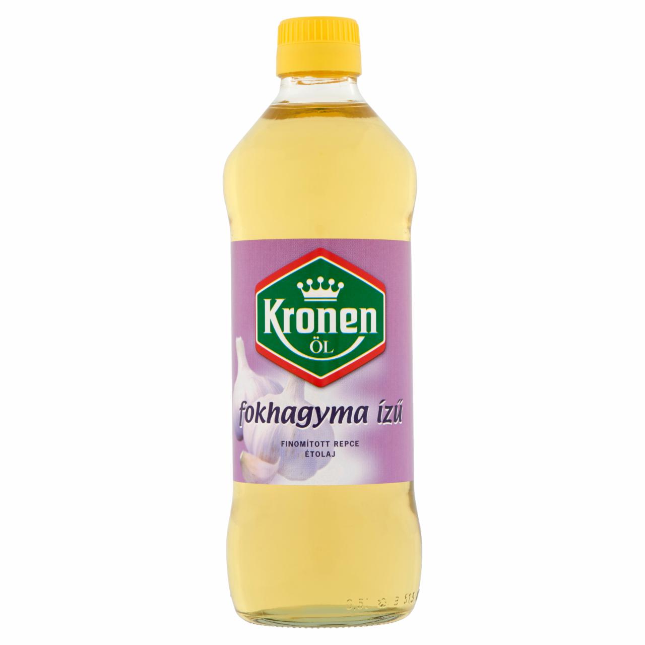 Képek - Kronen fokhagyma ízű finomított repce étolaj 0,5 l