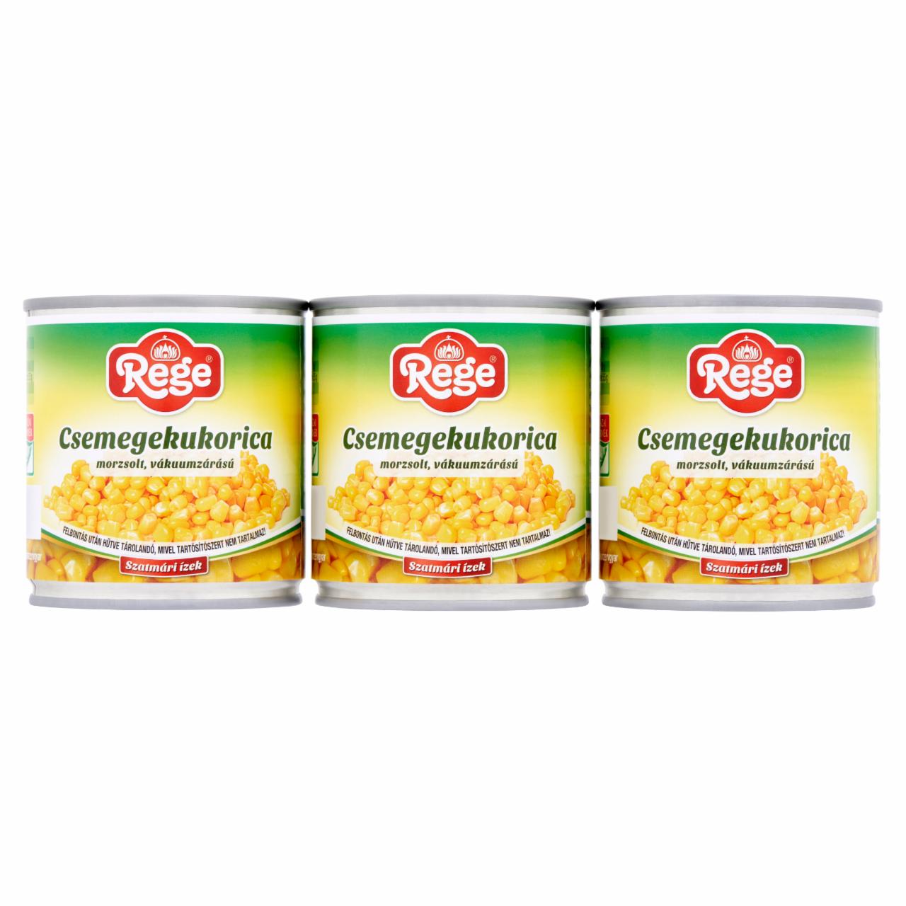 Képek - Rege morzsolt csemegekukorica 3 x 170 g