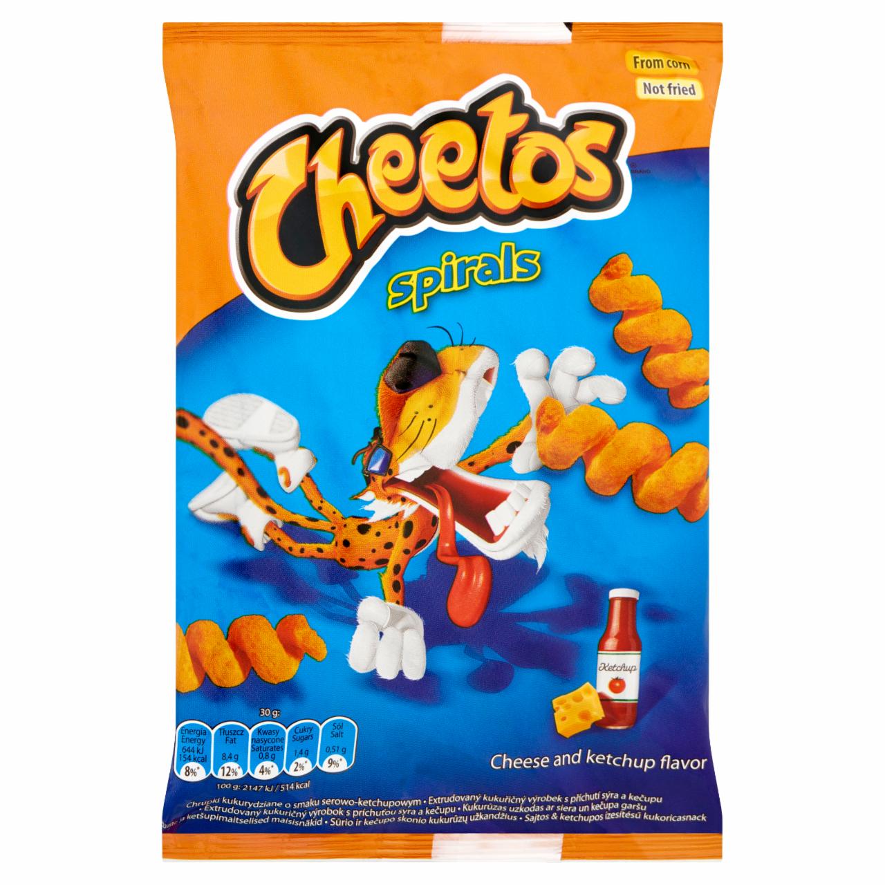 Képek - Cheetos Spirals sajtos & ketchupos ízesítésű kukoricasnack 30 g
