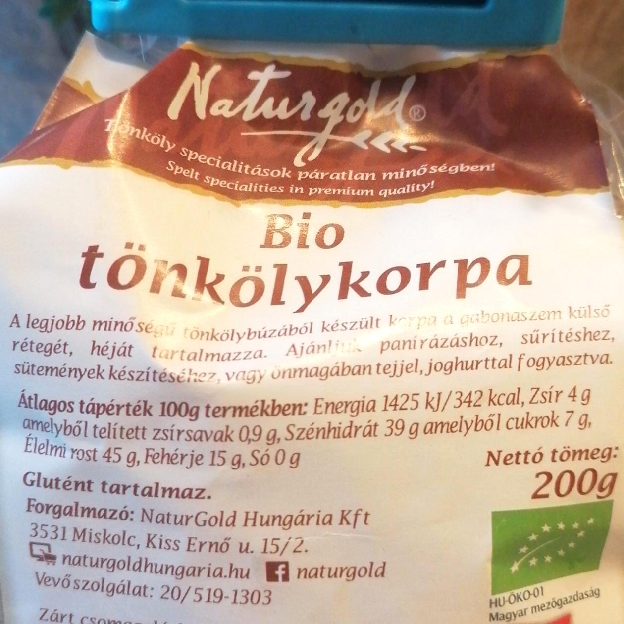 Képek - Bio tönkölykorpa Naturgold