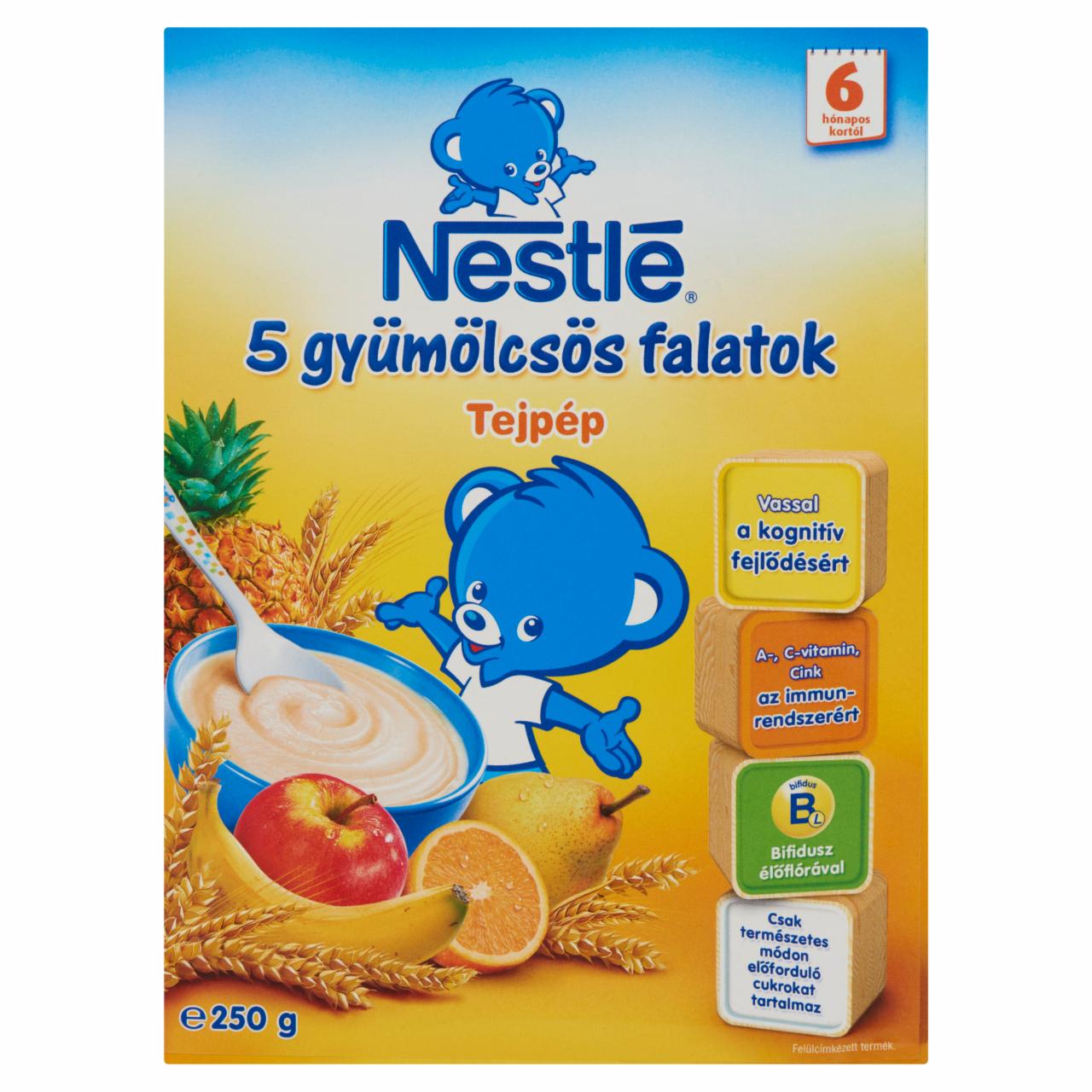 Képek - Nestlé 5 Gyümölcsös Falatok 5 gyümölcsös tejpép 6 hónapos kortól 250 g