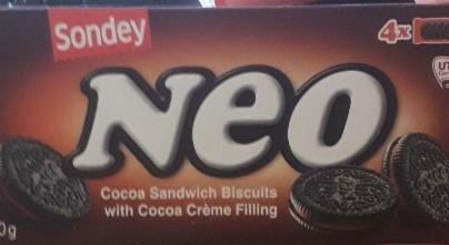Képek - Sondey neo cocoa sandwich biscuits with cocao creme filling 