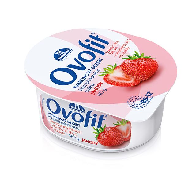 Képek - Ovofit tvarohový dezert Jahody Milko