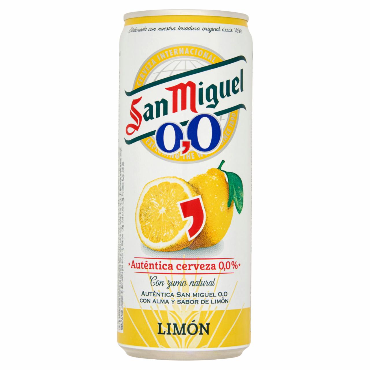 Képek - San Miguel alkoholmentes világos citrom ízű sör 33 cl