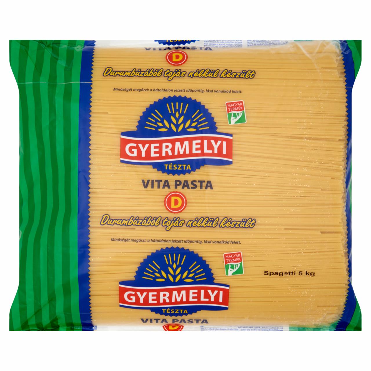 Képek - Gyermelyi Vita Pasta ömlesztett spagetti durum száraztészta 2 x 5 kg