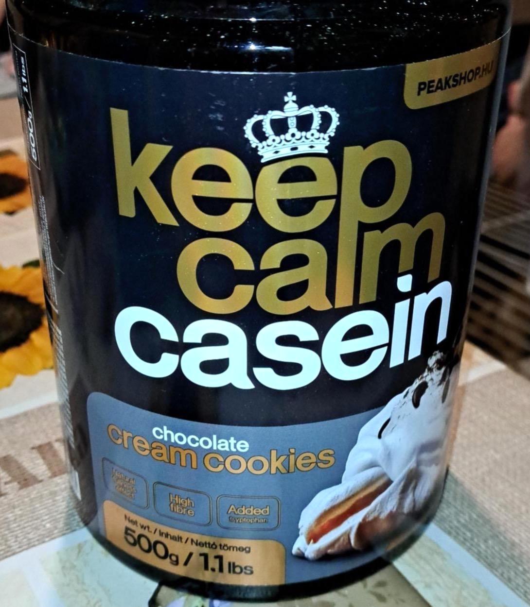 Képek - Keep calm casein Fehérje Chocolate cream cookies