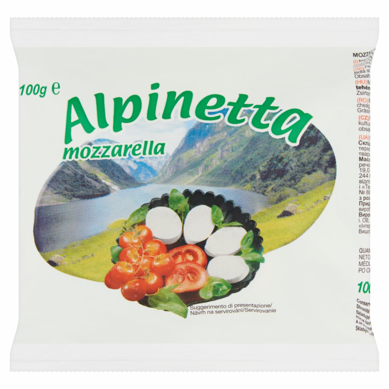 Képek - Alpinetta zsíros lágy mozzarella sajtgolyó sólében 180 g
