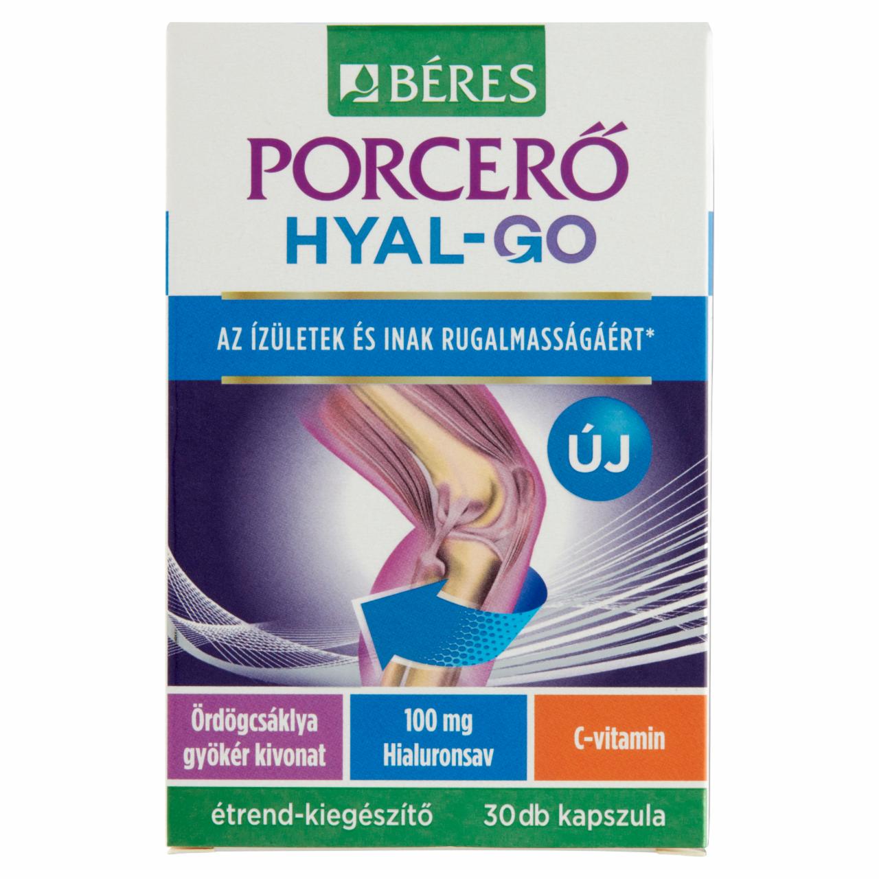 Képek - Béres Porcerő Hyal-Go komplex étrend-kiegészítő kapszula 30 x 0,426 g (12,7 g)