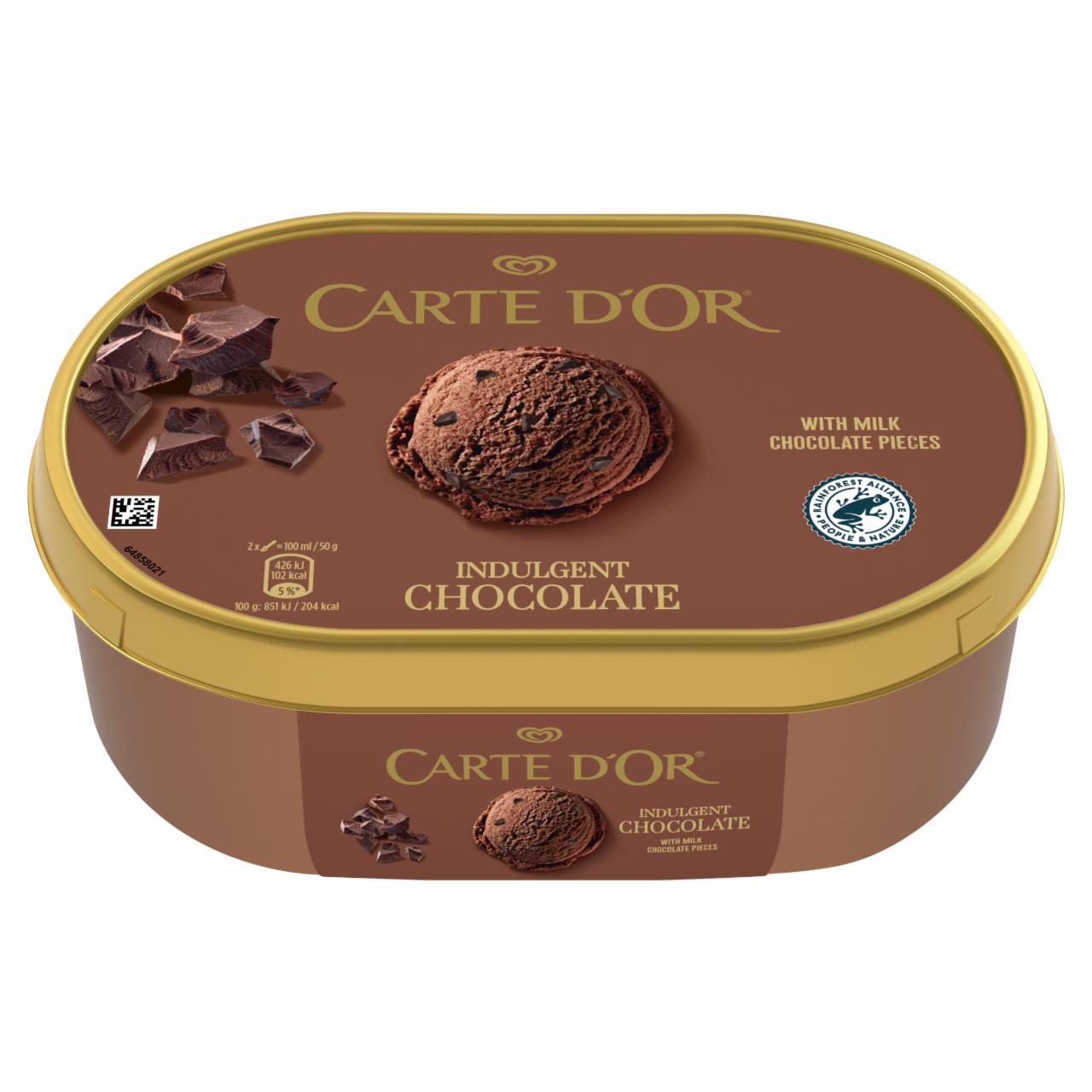 Képek - Carte D'Or tejcsokoládés jégkrém tejcsokoládé darabokkal 1000 ml
