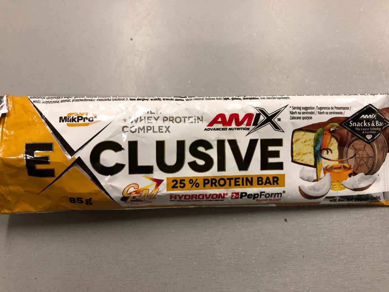 Képek - Exclusive protein bar Caribbean punch 25% Amix