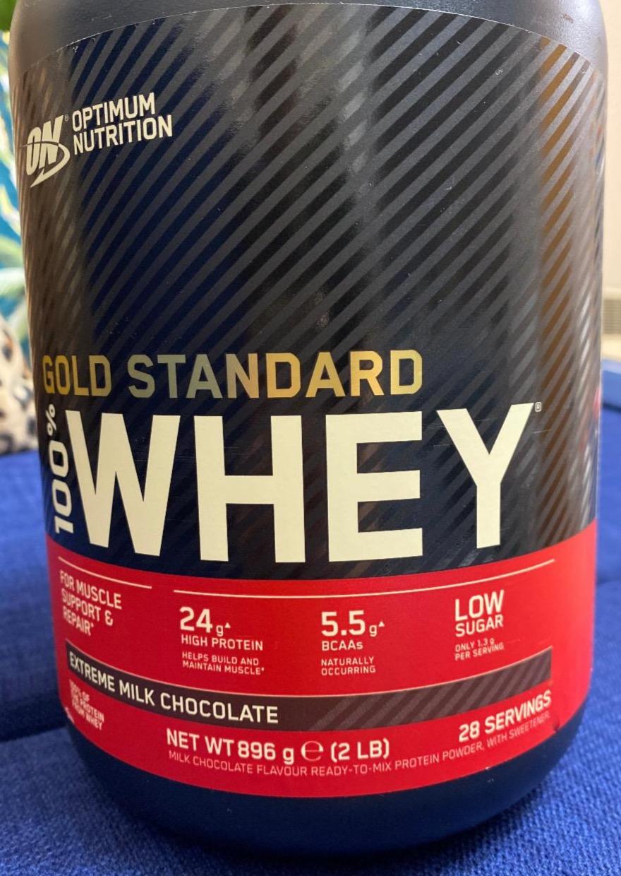 Képek - Gold Standard 100% Whey Extreme milk chocolate Optimum Nutrition
