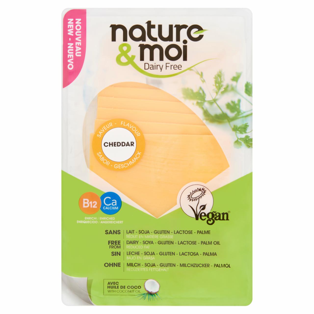 Képek - Nature & Moi szeletelt vegetáriánus specialitás cheddar ízesítéssel 200 g