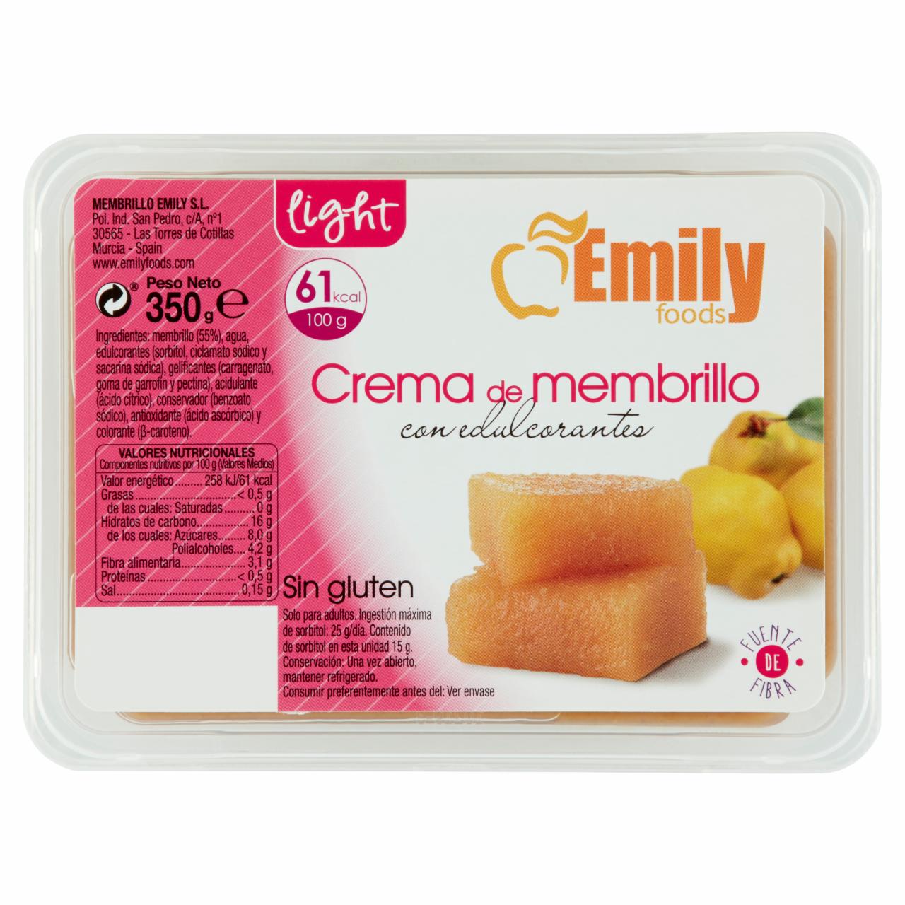 Képek - Emily Foods birsalmakrém édesítőszerekkel 350 g