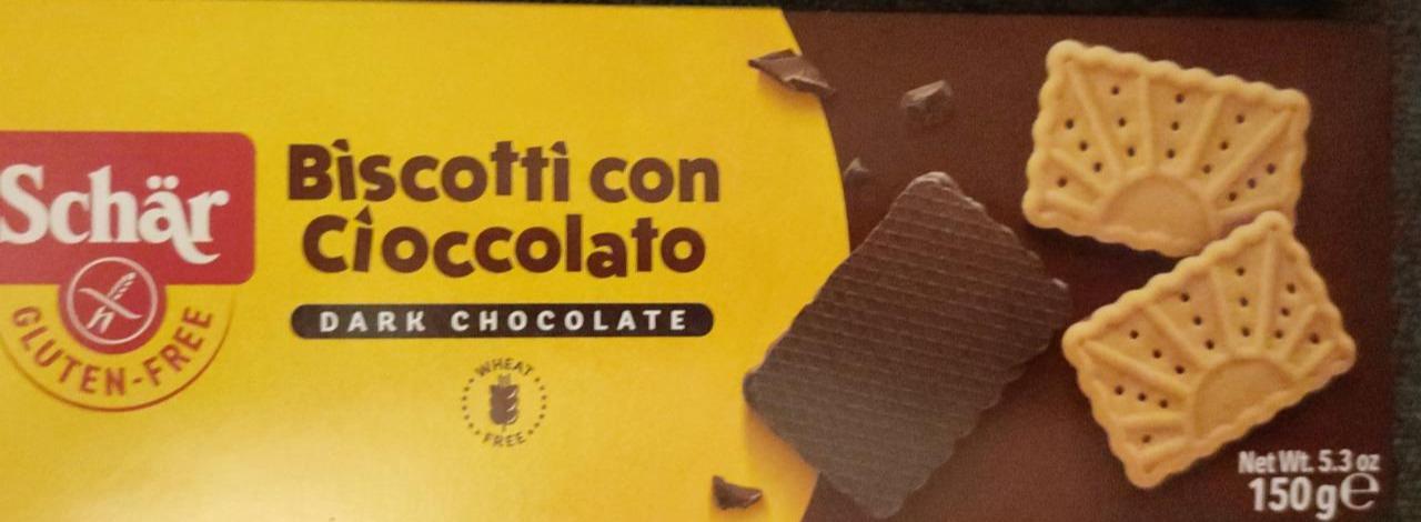 Képek - Biscotti con cioccolate Dark chocolate Schär