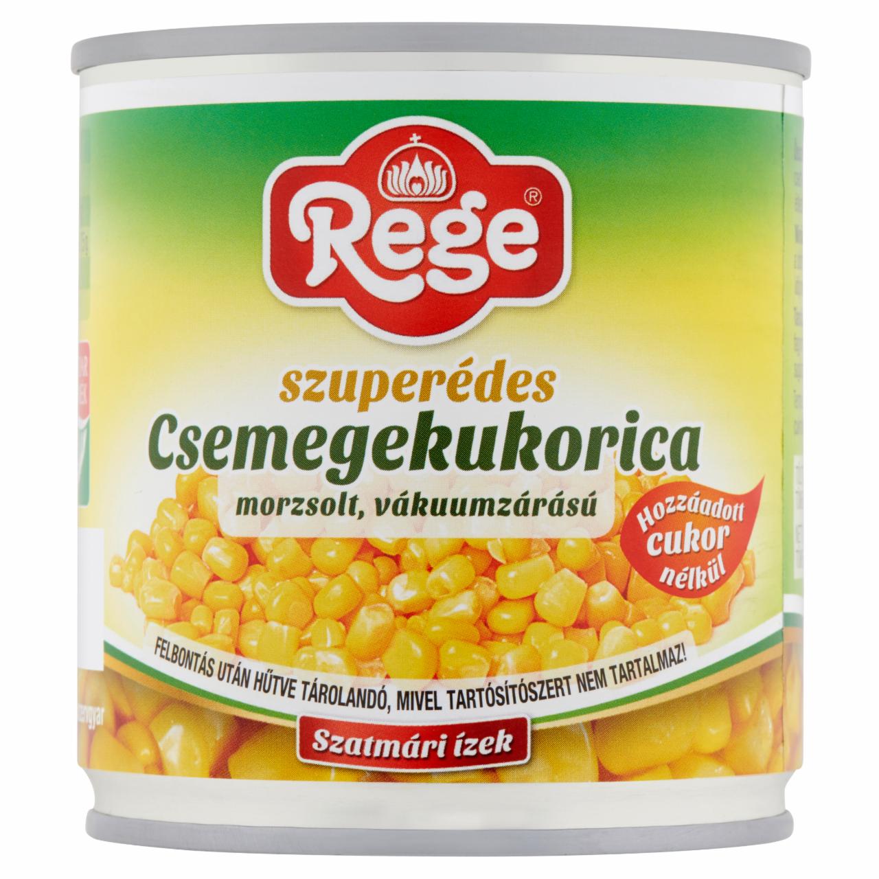 Képek - Rege szuperédes morzsolt csemegekukorica 150 g