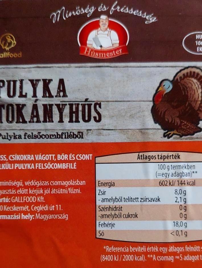 Képek - Pulyka tokányhús pulykafelsőcomb-filéből Húsmester