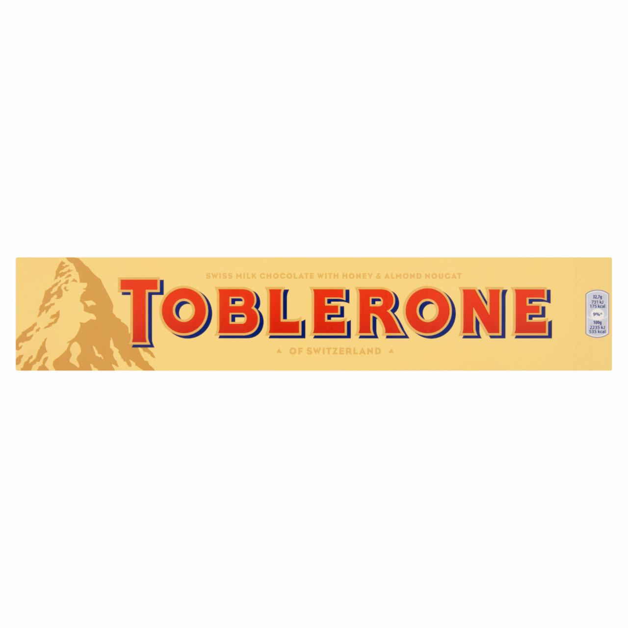 Képek - Toblerone svájci tejcsokoládé mézzel és mandulával 360 g