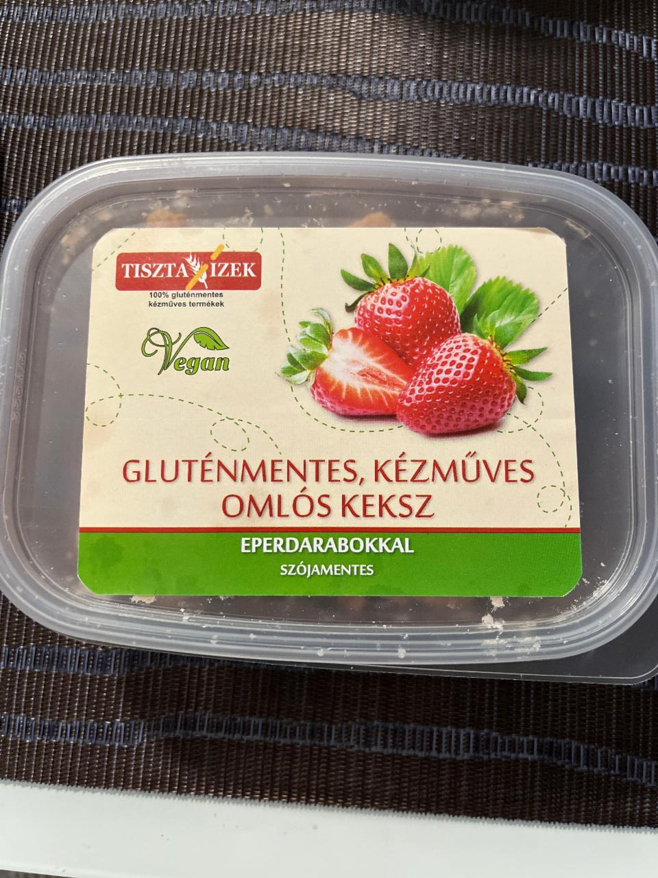 Képek - Gluténmentes, kézmüves omlós keksz eperdarabokkal szójamentes Tiszta izek