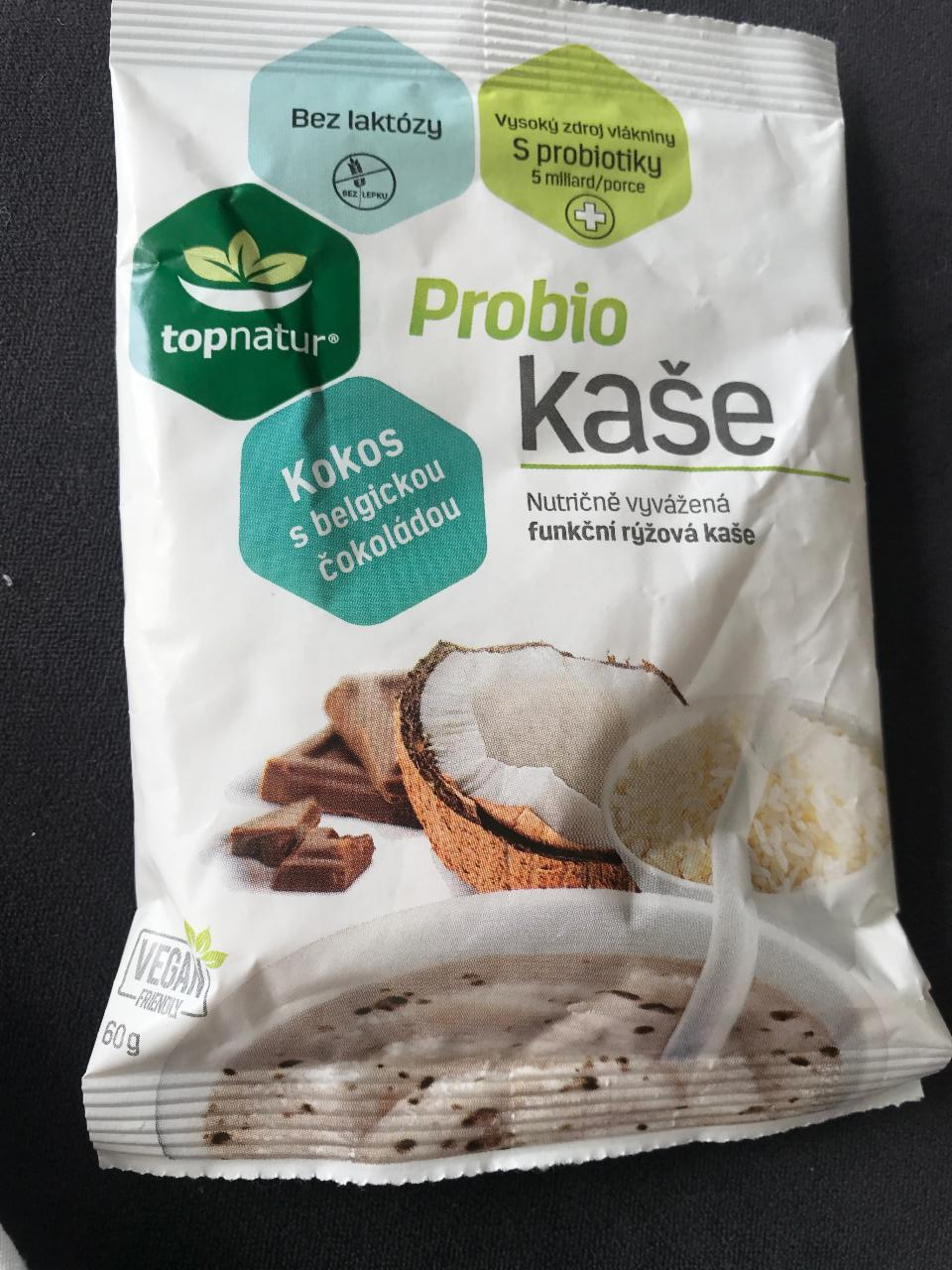 Képek - Probio kaše kokos s belgickou čokoládou Topnatur