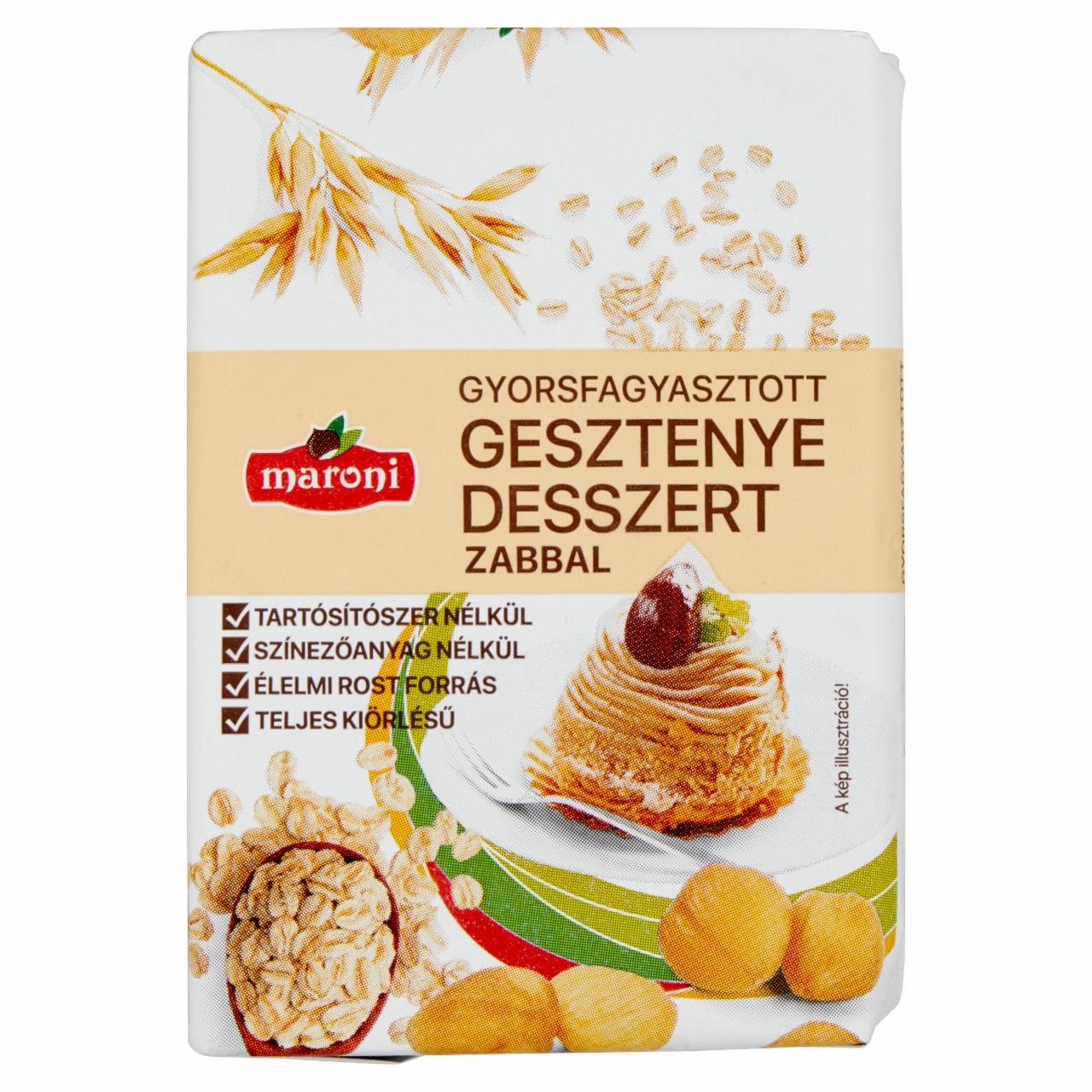 Képek - Maroni gyorsfagyasztott gesztenye desszert zabbal 185 g