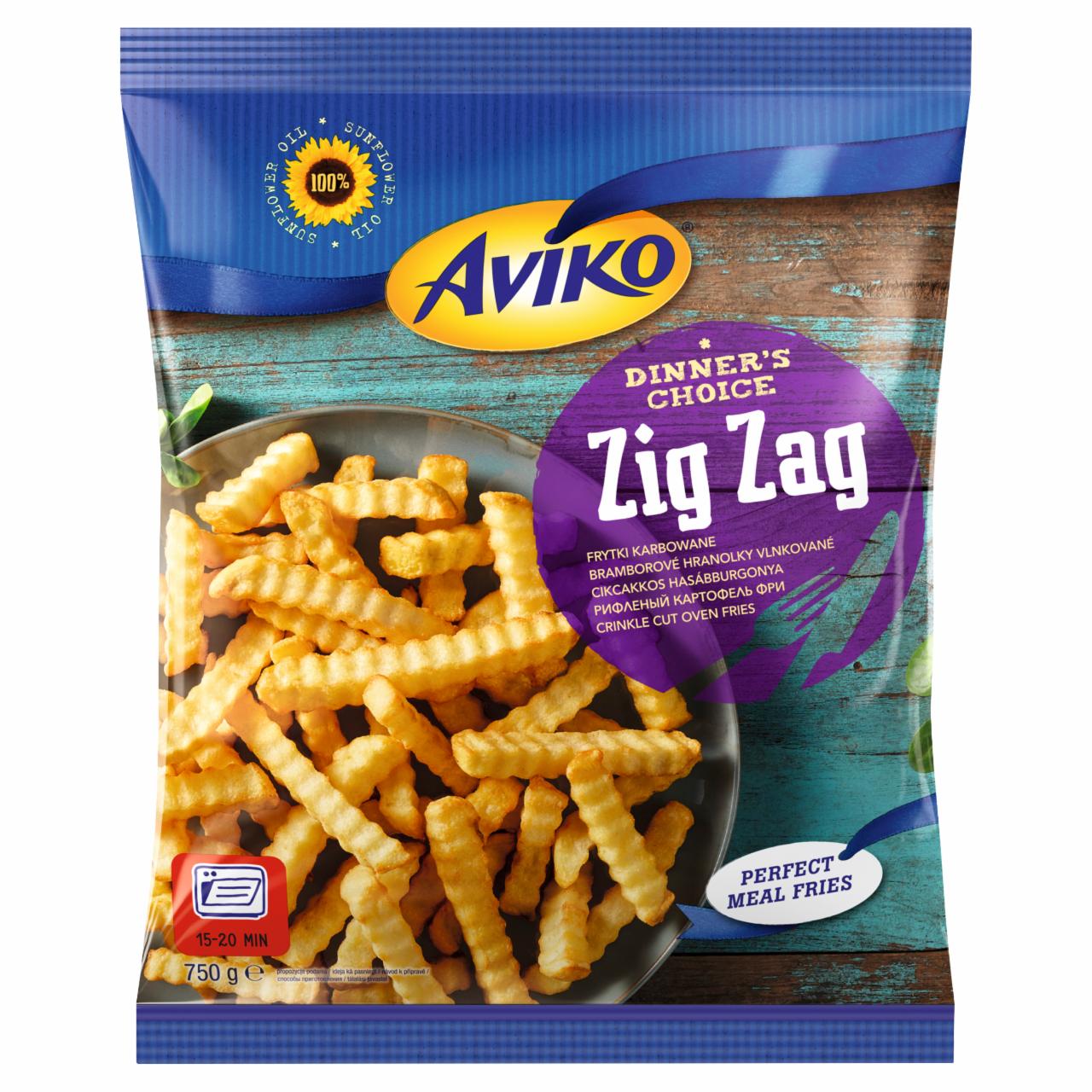 Képek - Aviko Zig Zag elősütött és gyorsfagyasztott cikcakkos hasábburgonya sütőbe 750 g