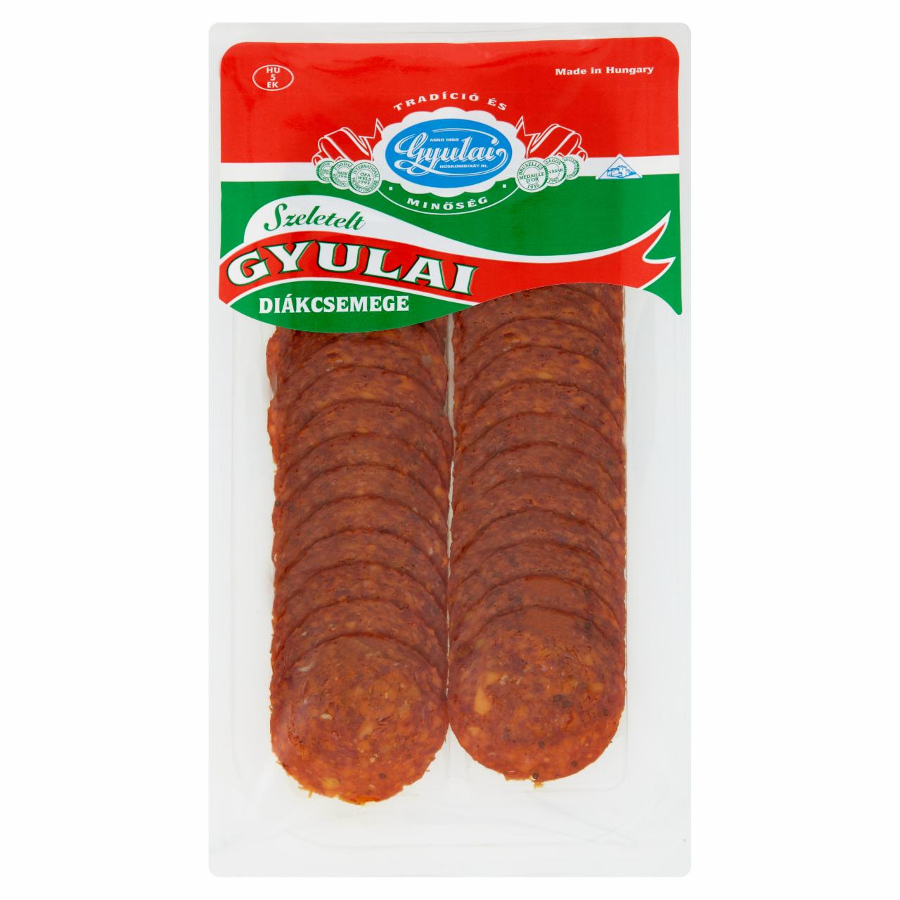 Képek - Gyulai Diákcsemege szeletelt csípős kolbász 70 g