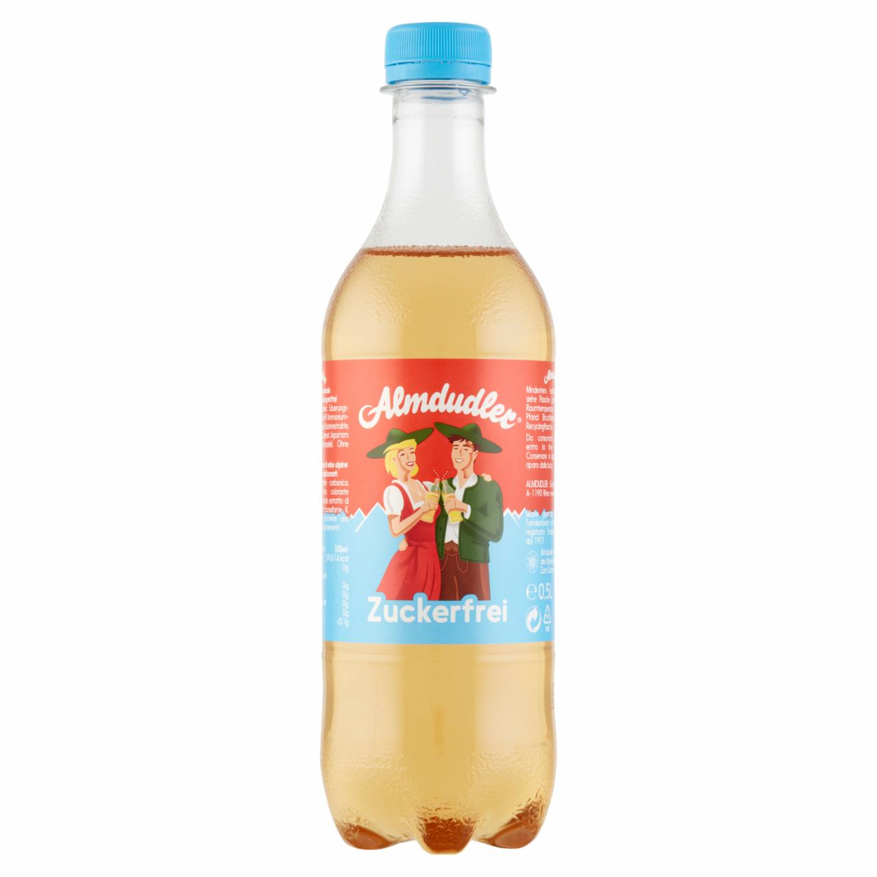 Képek - Almdudler alpesi gyógynövényekből készült szénsavas, cukormentes üdítőital, édesítőszerekkel 0,5 l