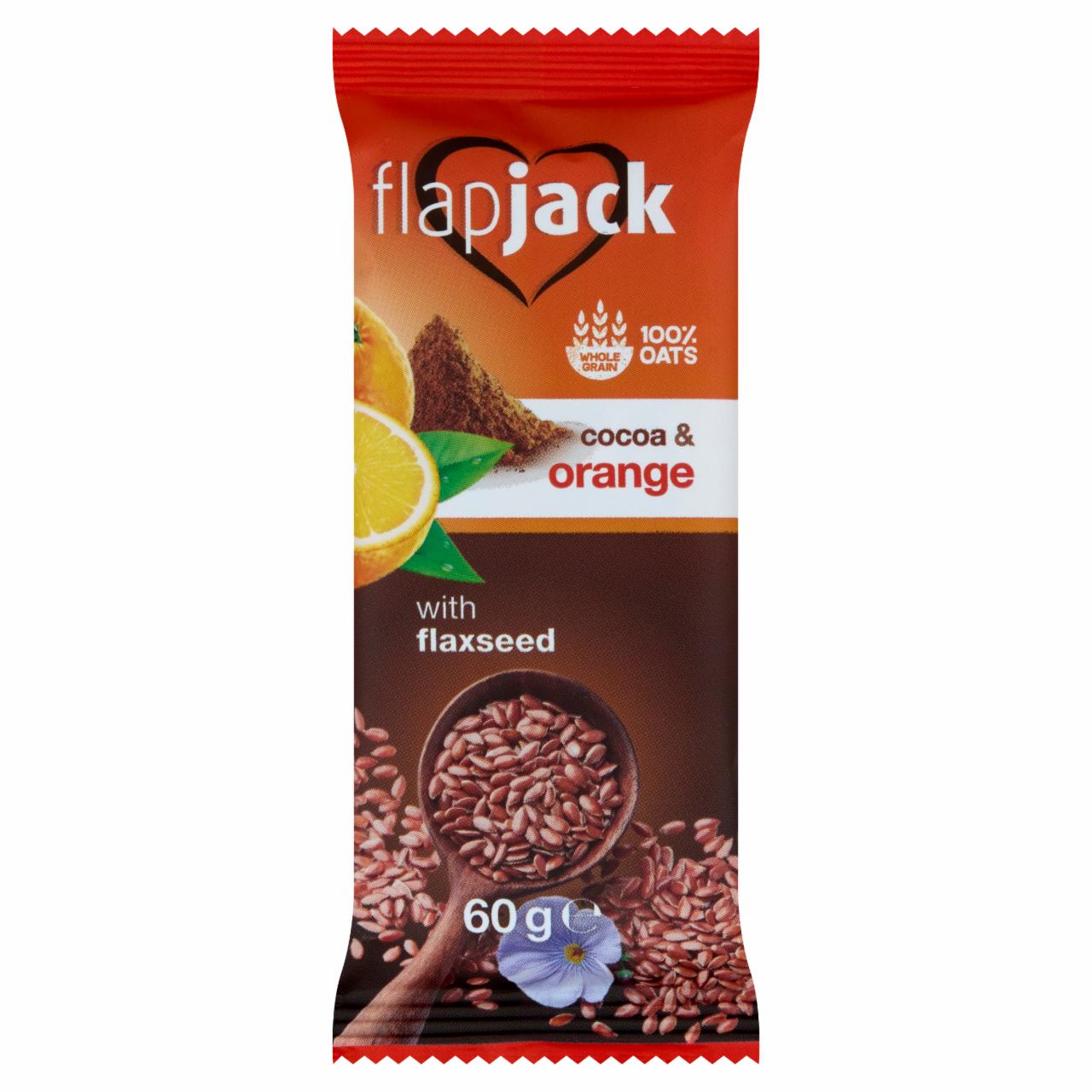 Képek - FlapJack narancsos, kakaós, lenmagos zabszelet 60 g
