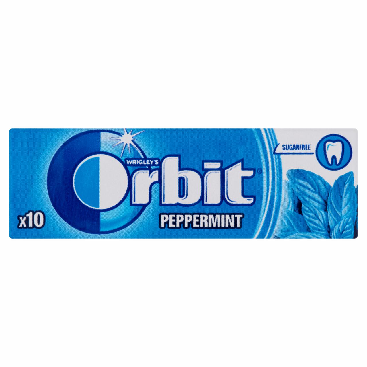 Képek - Orbit Peppermint mentaízű cukormentes rágógumi édesítőszerrel 14 g