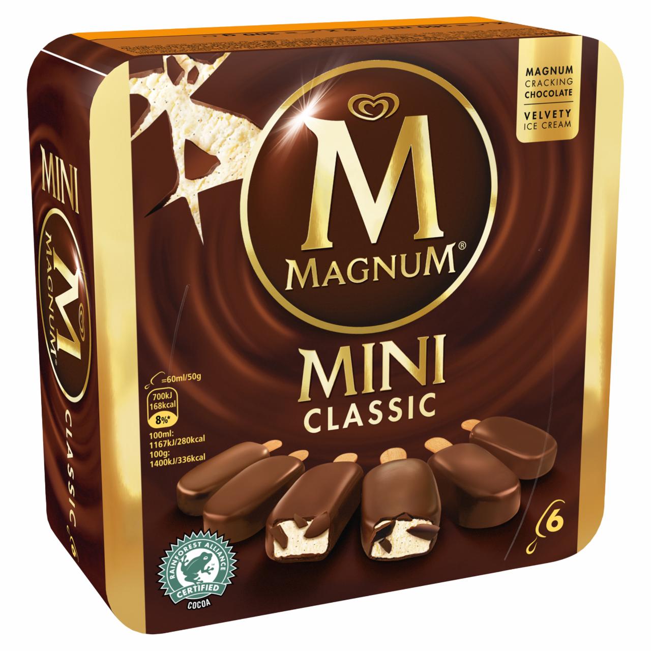 Képek - Magnum Mini classic vanília multipack jégkrém 6 x 60 ml