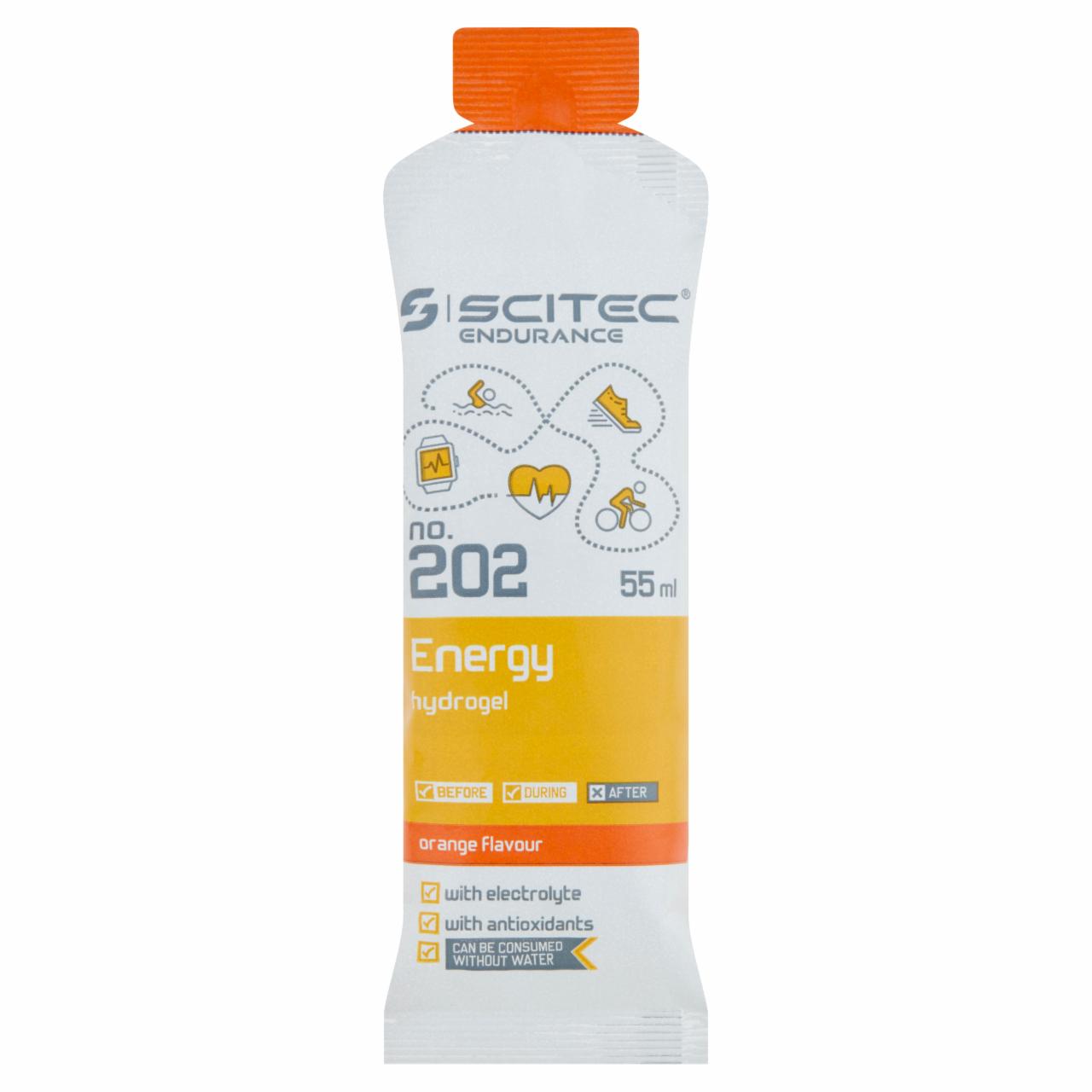 Képek - Scitec Endurance Energy Hydrogel narancs ízű, vitaminokat és ásványi anyagokat tartalmazó gél 55 ml