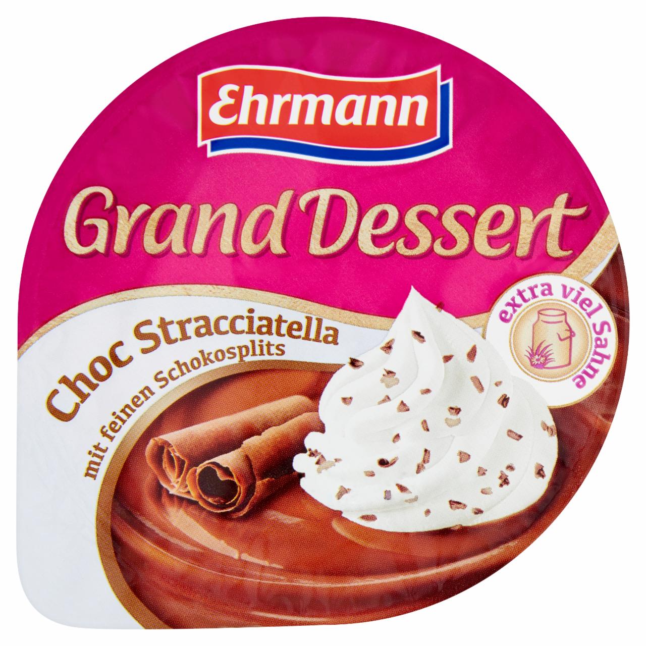 Képek - Ehrmann Grand Dessert sztracsatella ízű puding tejszínhabbal 190 g