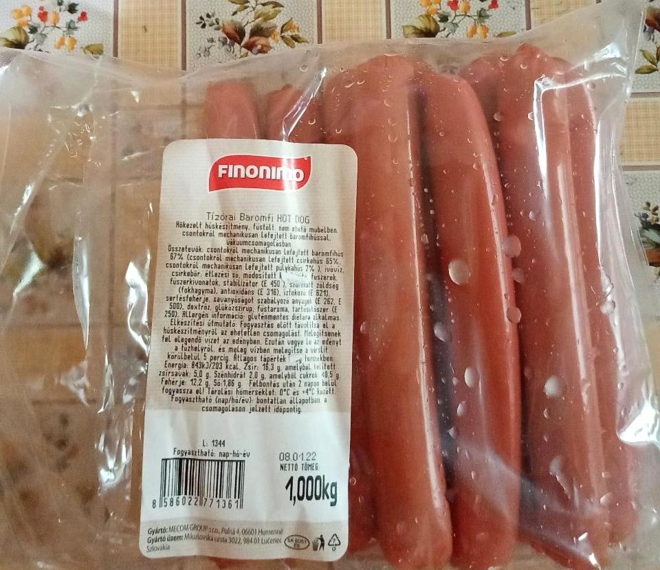 Képek - Finonimo Tízórai baromfi hot dog 1 kg