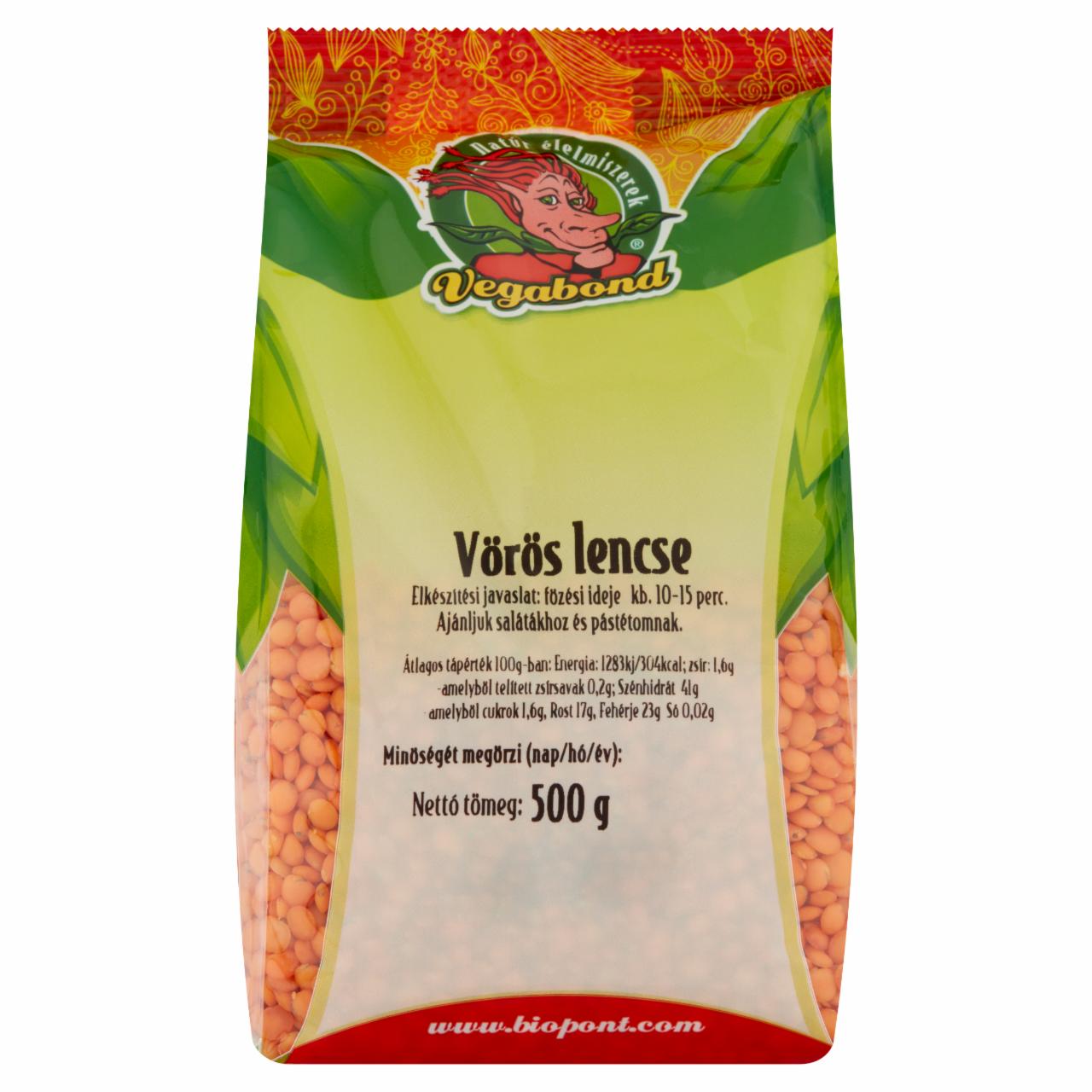 Képek - Vegabond vörös lencse 500 g