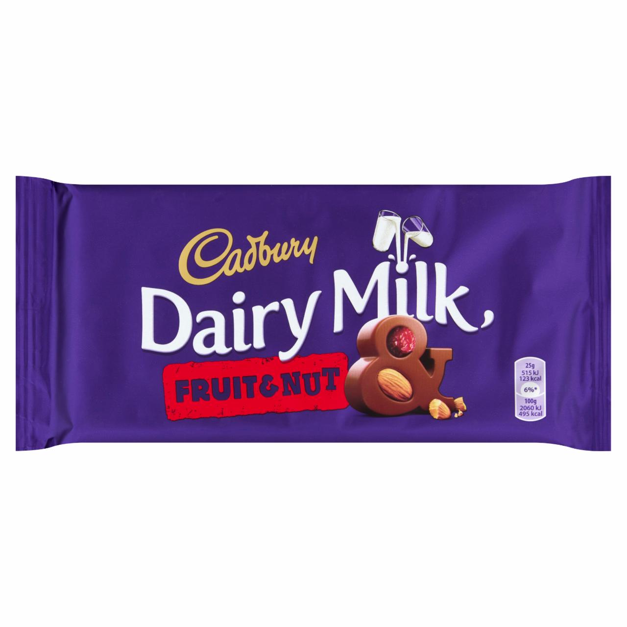 Képek - Cadbury családi tejcsokoládé mazsolával és mandulával 200 g