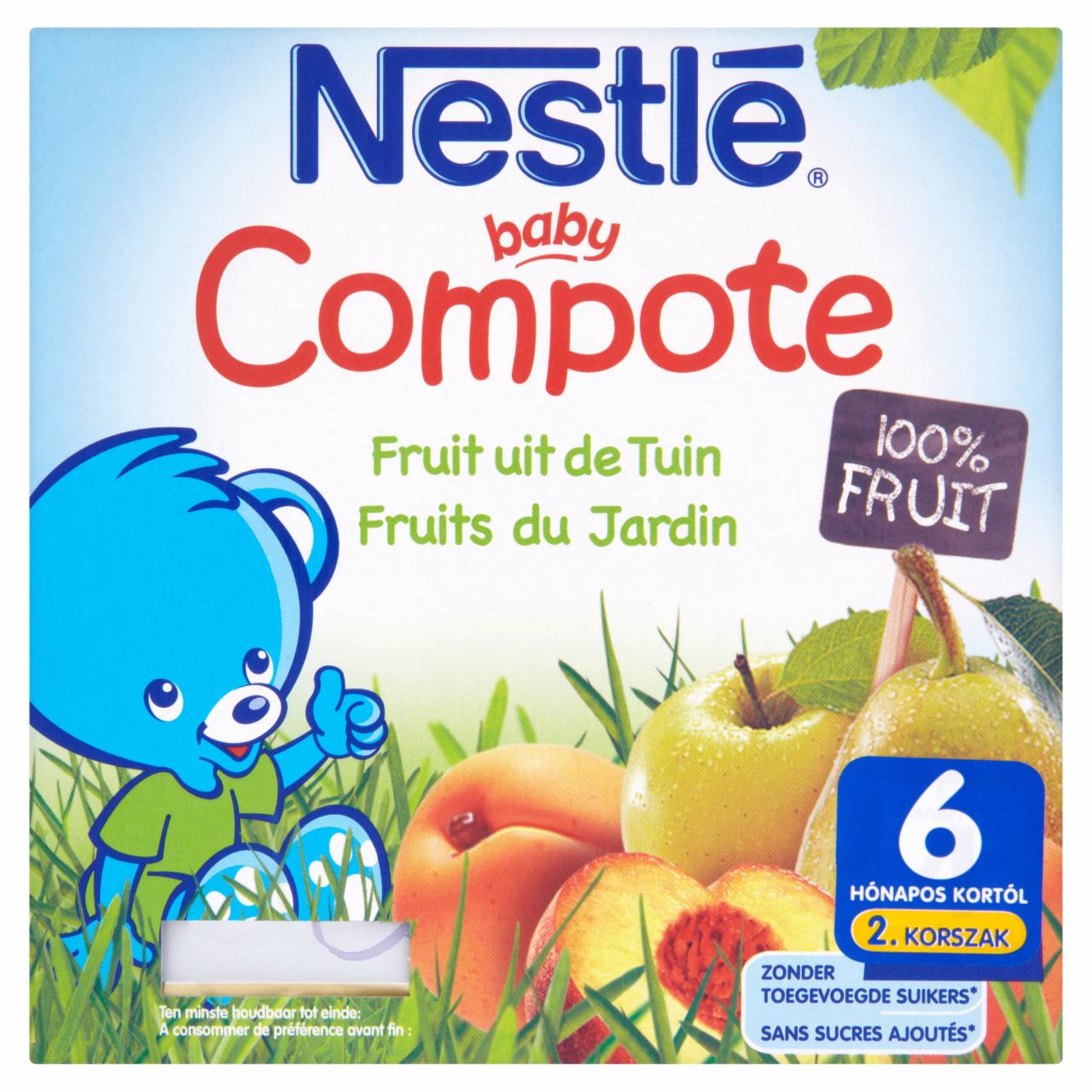 Képek - Nestlé Baby Compote gyümölcskoktél bébidesszert 6 hónapos kortól 4 x 100 g
