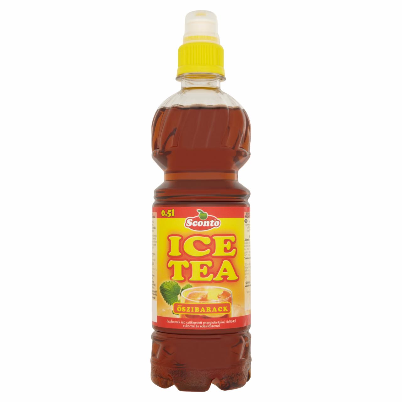 Képek - Sconto Ice Tea őszibarack ízű üdítőital 0,5 l