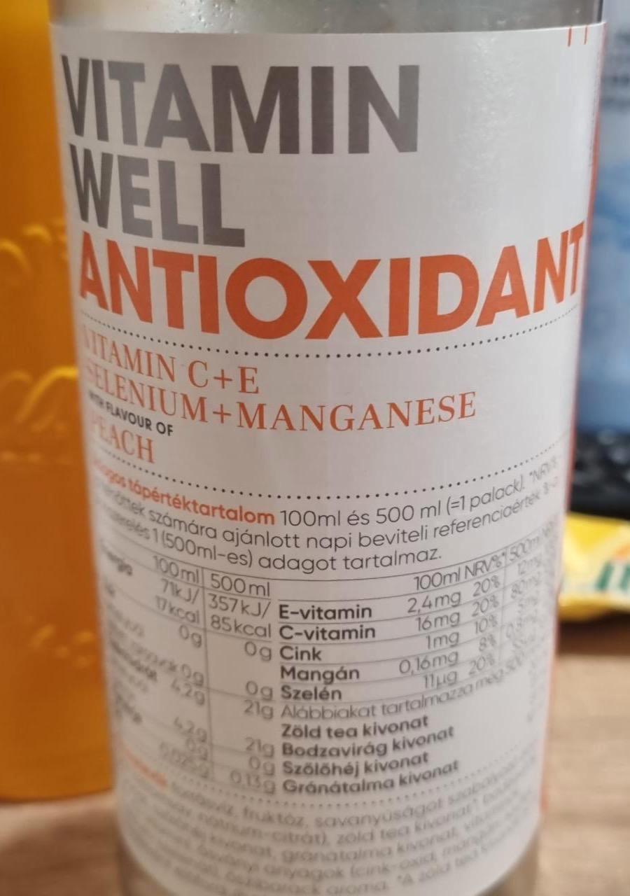 Képek - Vitamin Well Antioxidant őszibarack ízű szénsavmentes energiaszegény üdítőital